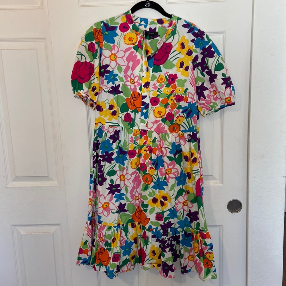 NWT J Crew Floral Print Dress